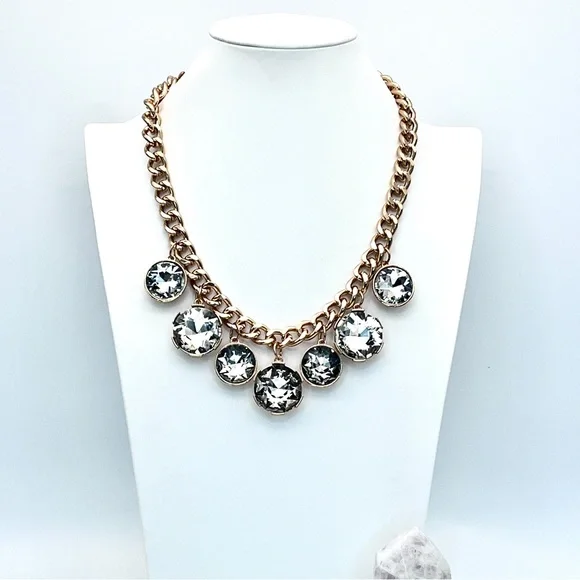 Crystal Charm Statement Necklace - Picture 2 of 4